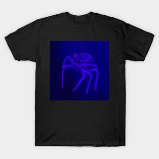 Jumping Spider Drawing V24 (Blue 2) T-Shirt